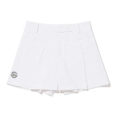 여성 플리츠 큐롯 팬츠[WHITE]