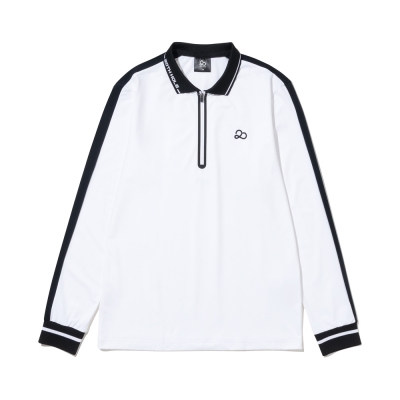YOKO 에리 웰딩 하프집업 티셔츠 [WHITE]